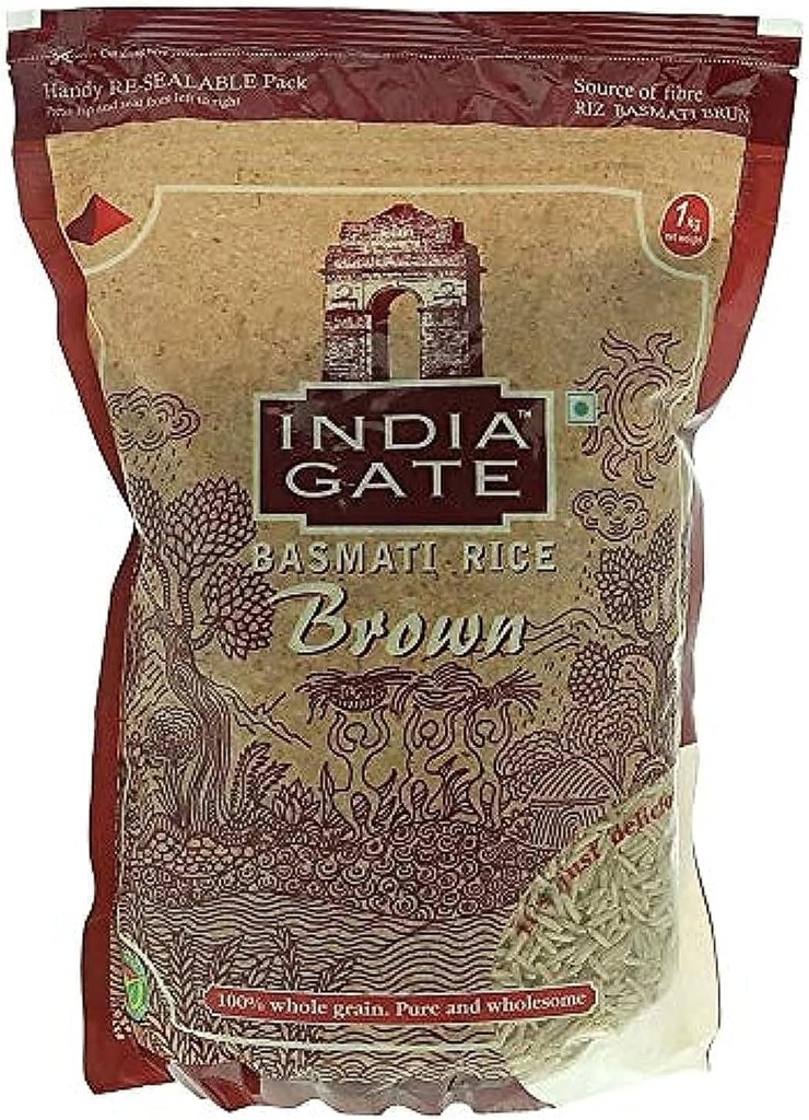 India Gate Brown Basmati Rice 1kg
