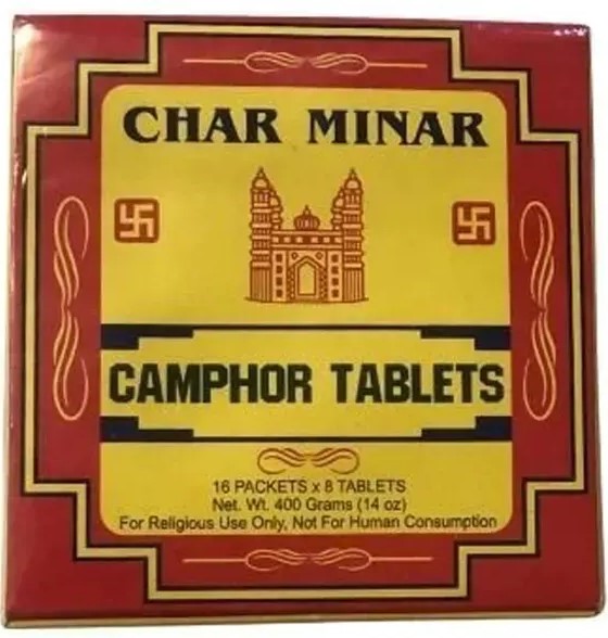 Charminar Camphor Tablets 16 × 8 Tabs 400g