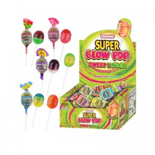 Charms Sweet N Sour Super Blow Pop 32g