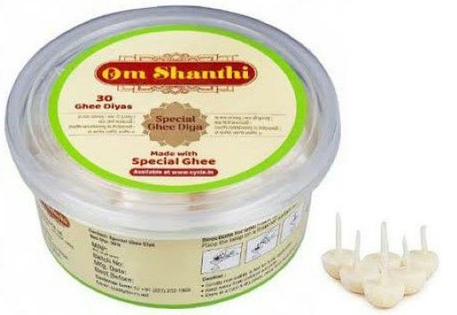 Om Shanthi 30 Ghee Diyas