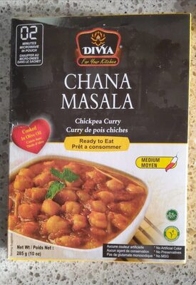 Divya Chana Masala Indian Meal