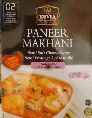 Divya Paneer Makhani Indian Meal