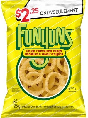 Funyuns Onion Flavoured Corn Rings 125 g