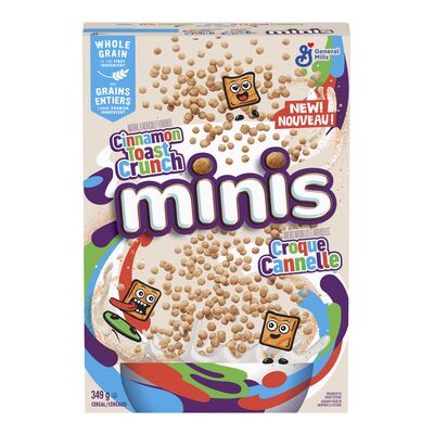 GM Minis Cereal, Cinnamon Crunch 349 g