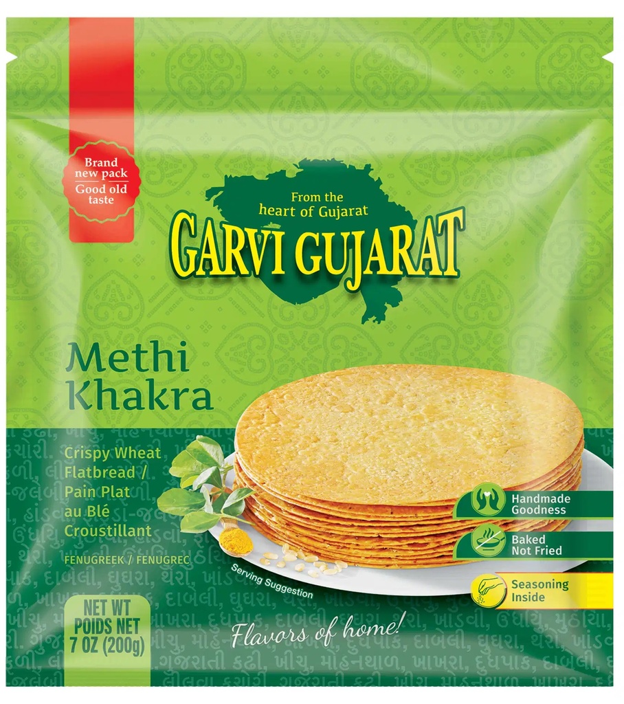 Garvi Gujarat Methi Khakra 200g