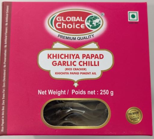 Global Choice Khichiya Papad Garlic Chilli 250g