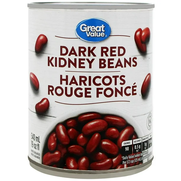 Great Value Dark Red Kidney Beans 540ml