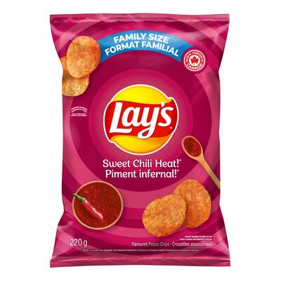 Lay's Sweet Chili Heat Potato Chips 220g