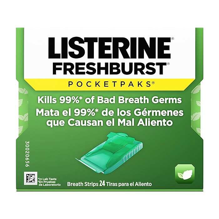 Listerine Freshburst Pocket Packs Breath Strips