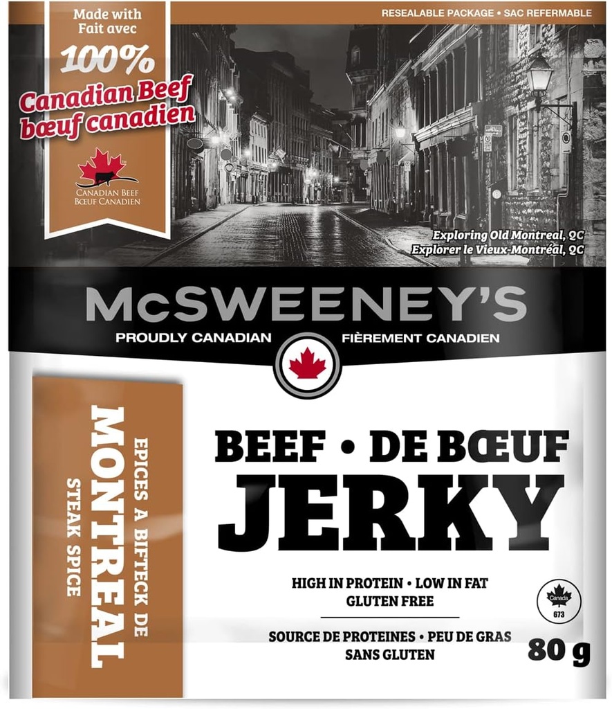 McSweeney's Montreal Steak Spice Beef Jerky 80g