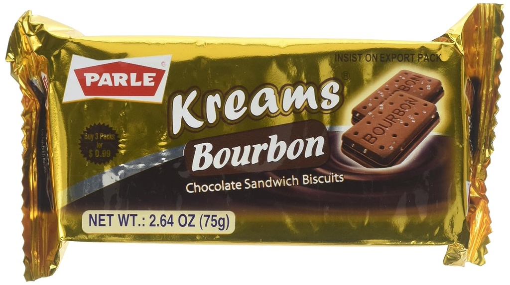 Parle Kreams Bourbon 75g 