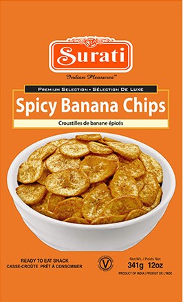 Surati Spicy Banana Chips 341g