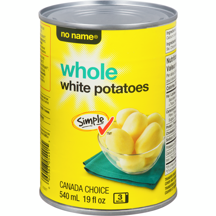 No Name Whole White Potatoes 540 ml