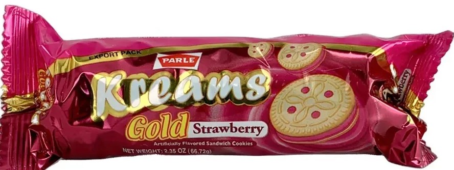 Parle Kreams Gold Strawberry 66.72g