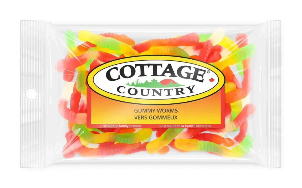 Cottage Country Gummy Worms 180 g