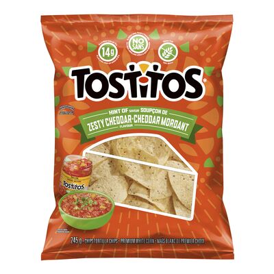 Tostitos Hint of Zesty Cheddar Tortilla Chips 245g