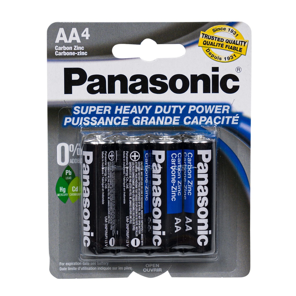 Panasonic Batteries AA 4 Pack