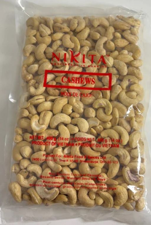 Nikita Whole Cashew 400g