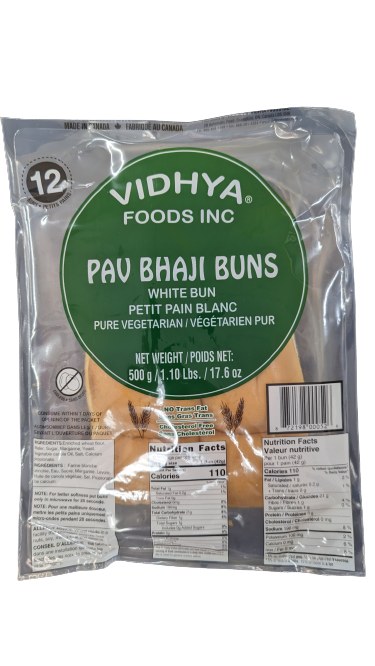 Vidhya Pav Bhaji Buns White 12Pcs