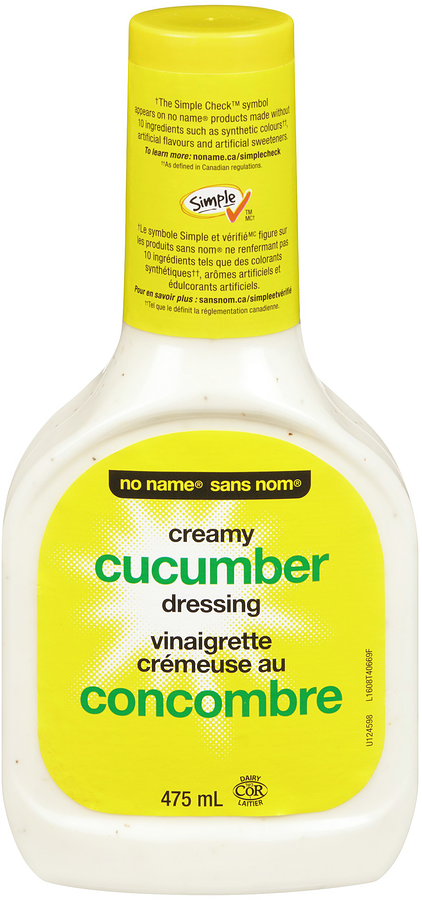 No Name Creamy Cucumber Dressing 475ml