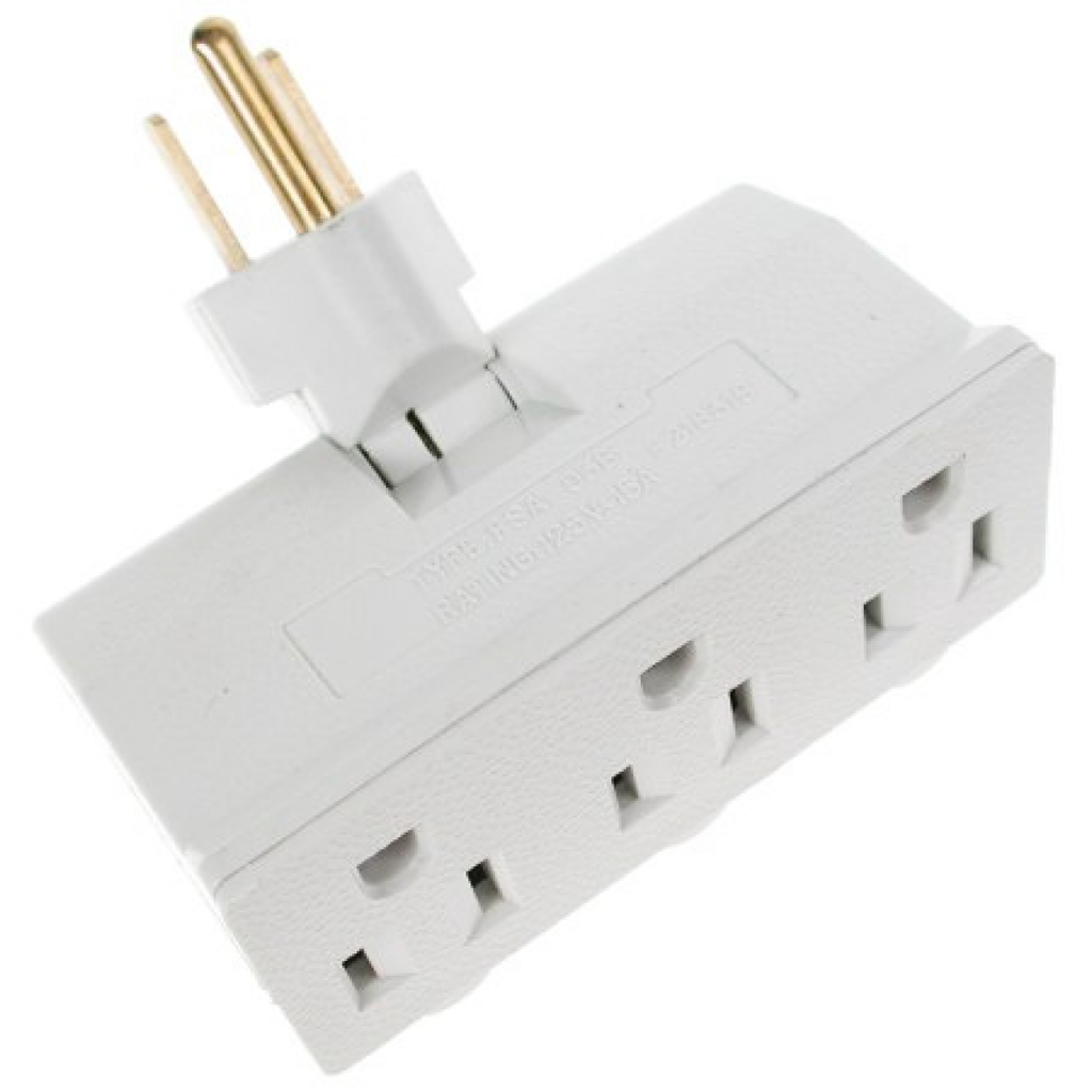 Swivel Wall Adaptor 3 Outlets