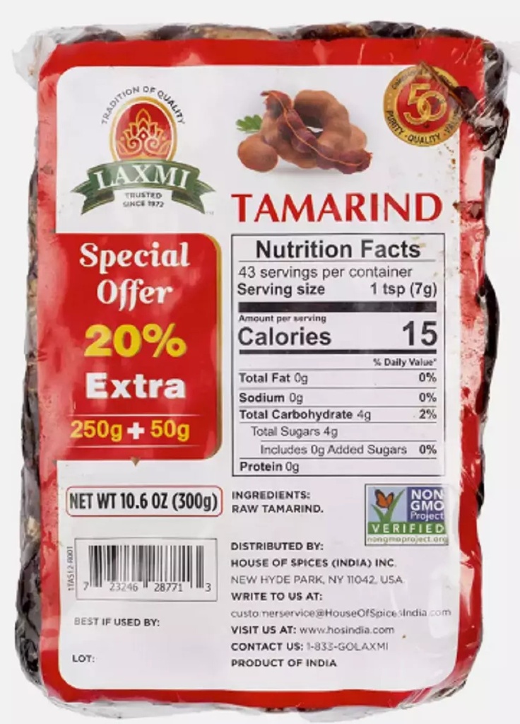 Laxmi Tamrind Seedless 300g