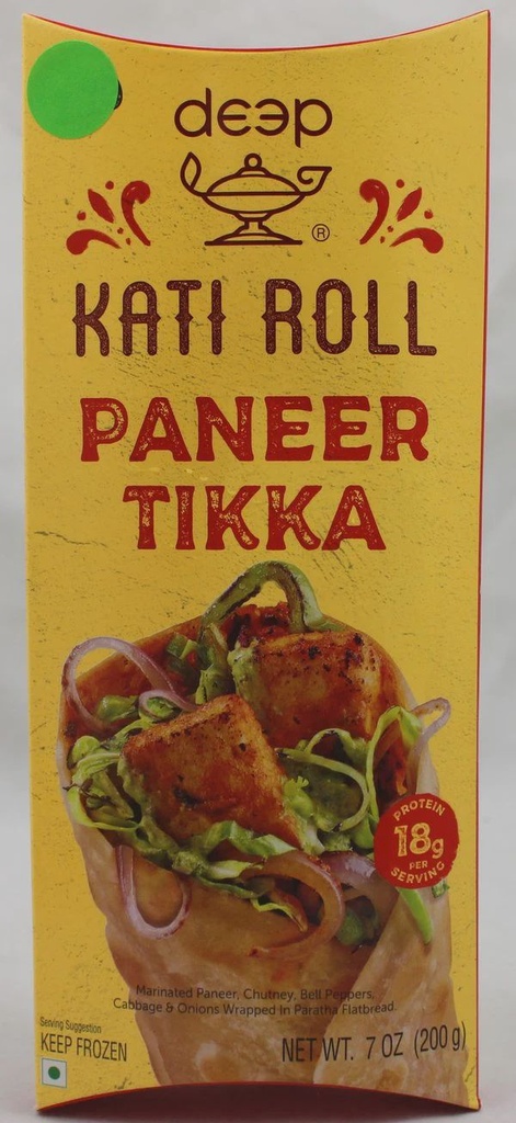 Deep Paneer Tikka Kathi Roll 200g