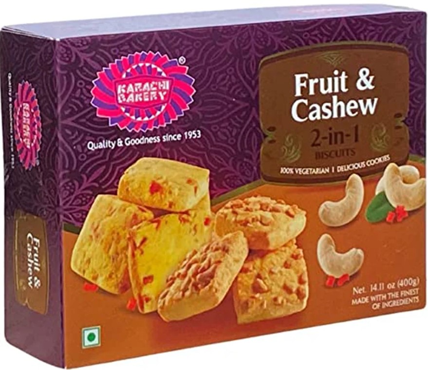 Karachi Fruit & Cashew Biscuits 400g