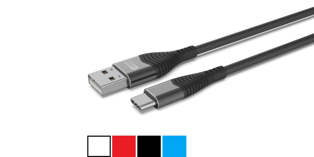 Techbasic 3 ft Braided Type C Charger Cable