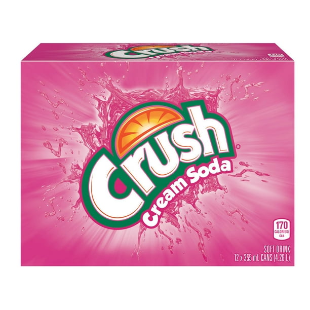 Crush Cream Soda Can 12pk 355ml