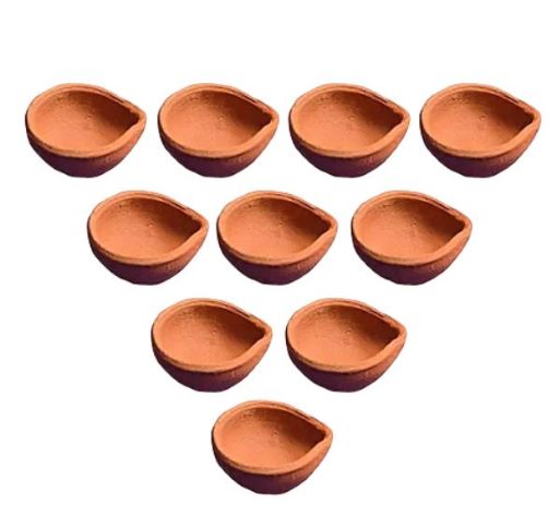 Diya Plain Medium Size 10Pcs