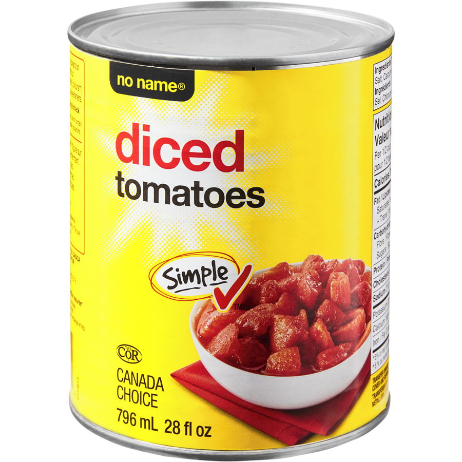 No Name Diced Tomatoes 796ml