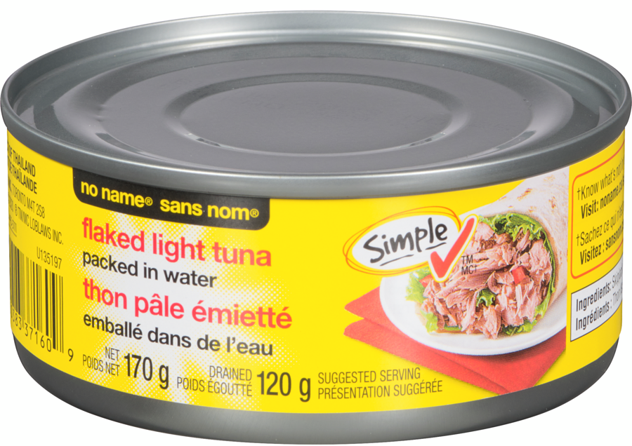No Name Flaked Light Tuna 120g