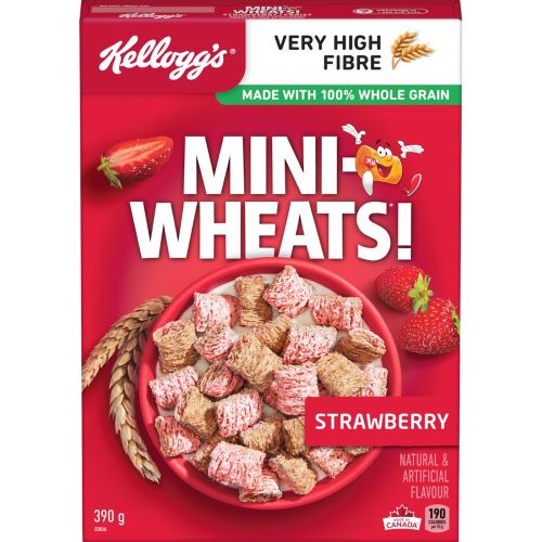 Kellog's Mini Wheats Strawberry 390g