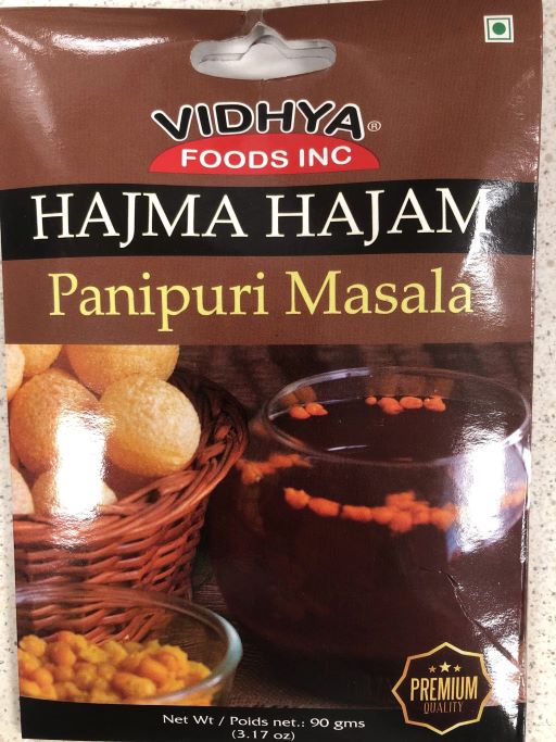 Vidhya Pani Puri Masala-Hajma Hajam 90g