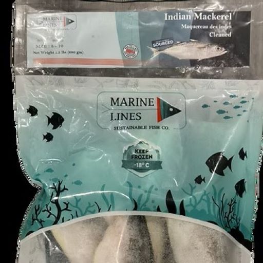 Marine Lines Indian Mackerel Cleaned 1.5Lb