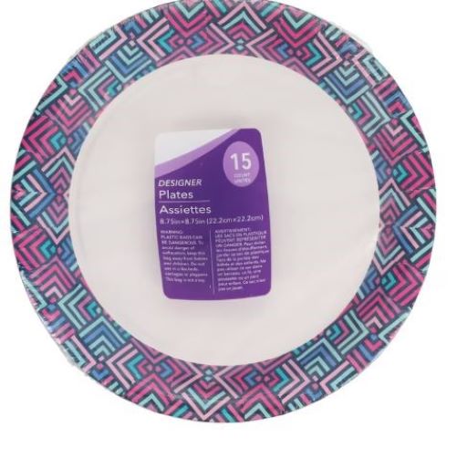 Summer Paper Plates 15ct