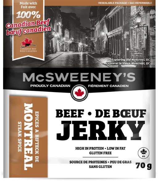 McSweeney's Montreal Steak Spice Beef Jerky 70g