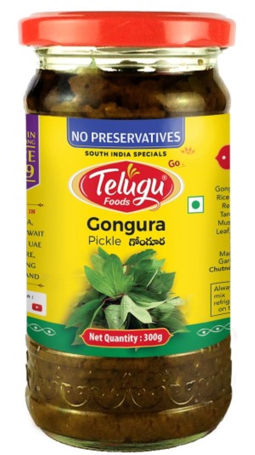 Telugu Gongura Pickle w/o Garlic 300g