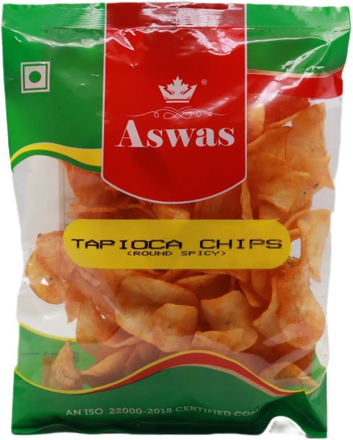 Aswas Tapioca Chips Round Spicy 200g