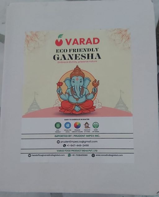 Ganesh Idol 6" Eco Friendly-Navy Blue