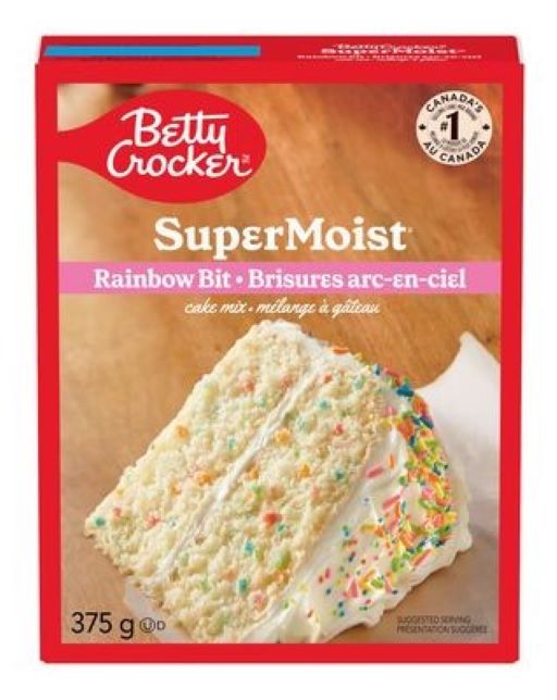 Betty Crocker Rainbow Bit Cake Mix 375g