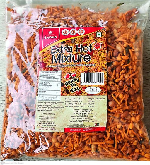 Aswas Kerala Extra Hot Mixture 800g