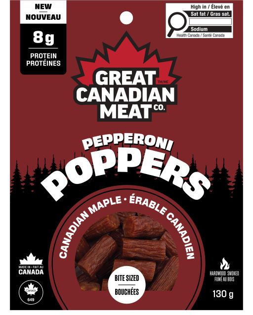 GC Meat Pepperoni Poppers Canadian Maple 130g