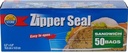 Zipper Seal Sandwich Bags 50ct