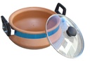 Clay Handi Handle with Glass Lid 2L